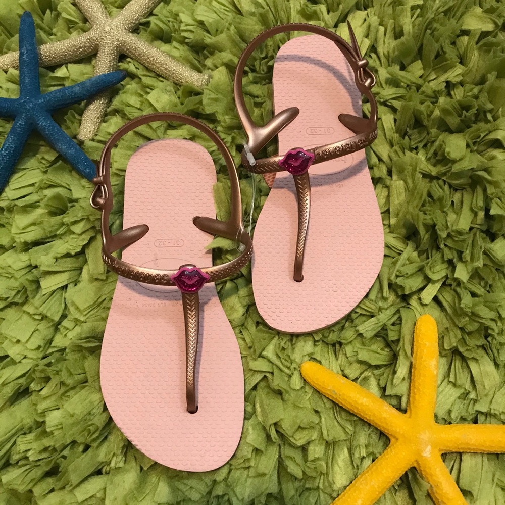 Havaianas Girls Freedom Sl Flip Flops Rose Pink - Picture 5 of 10